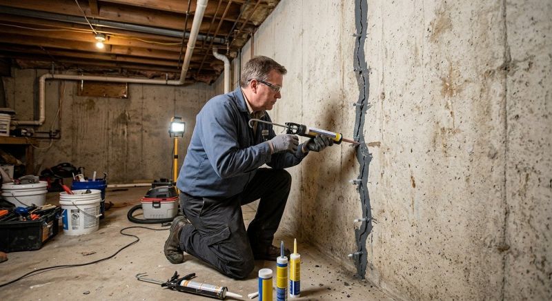 Basement Crack Repair in Portage County, OH