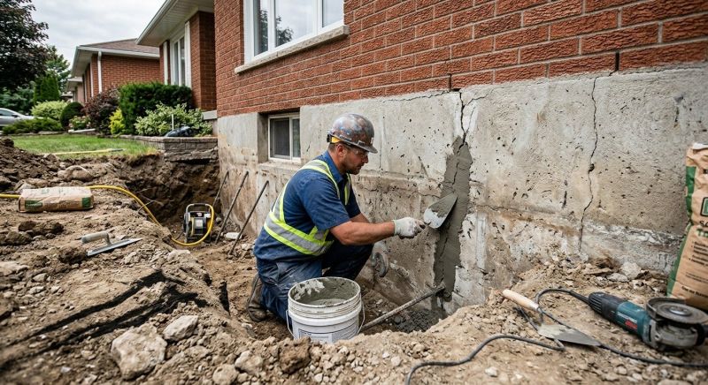 Basement Crack Repair in Portage County, OH