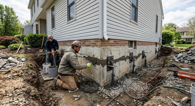 Basement Foundation Repair in North Canton, OH
