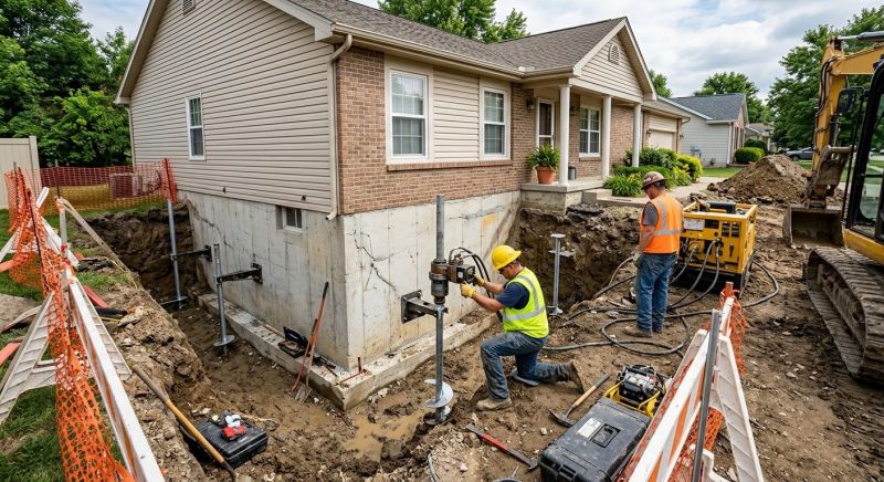 Building Foundation Repair in Broadview Heights, OH