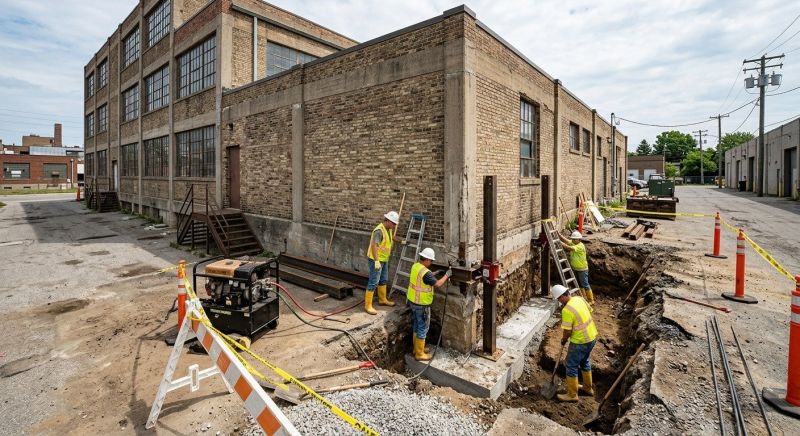 Building Foundation Repair in Northfield, OH