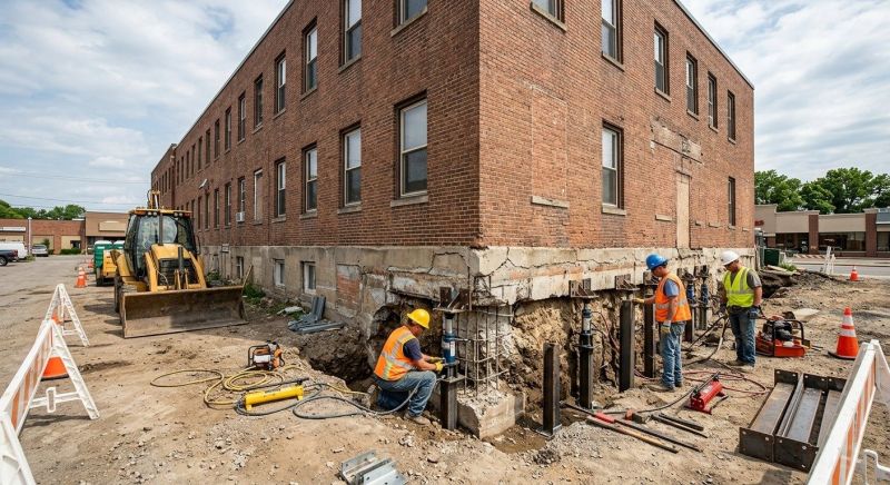 Commercial Foundation Repair in Portage County, OH