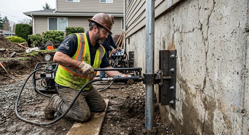 Concrete Foundation Leveling in Stow, OH