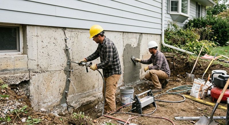 Concrete Foundation Repair in Hudson, OH