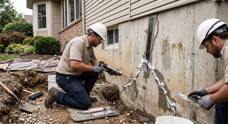 Cracked Foundation Repair in Broadview Heights, OH