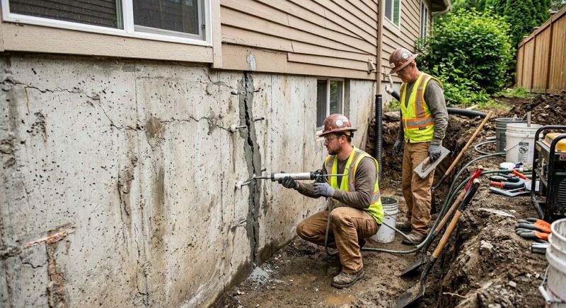 Cracked Foundation Repair in Portage County, OH