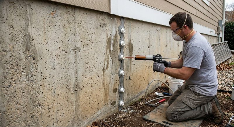Foundation Crack Repair in North Benton, OH