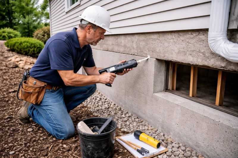 Foundation Crack Sealing in Portage County, OH