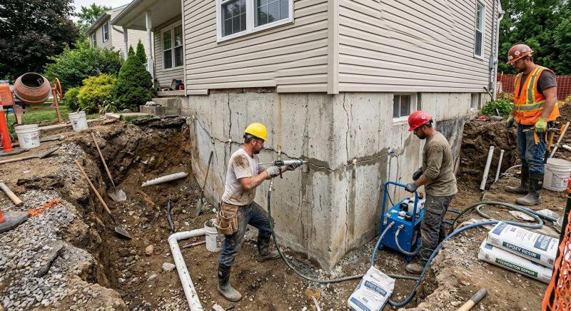 Foundation Damage Repair in Hudson, OH