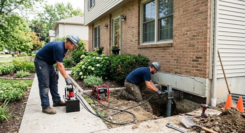 Foundation Jacking in Deerfield, OH