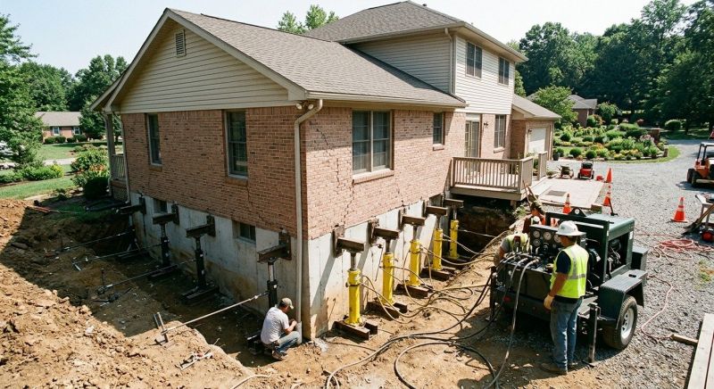 Foundation Jacking in Portage County, OH