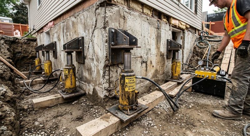 Foundation Jacking in Wadsworth, OH
