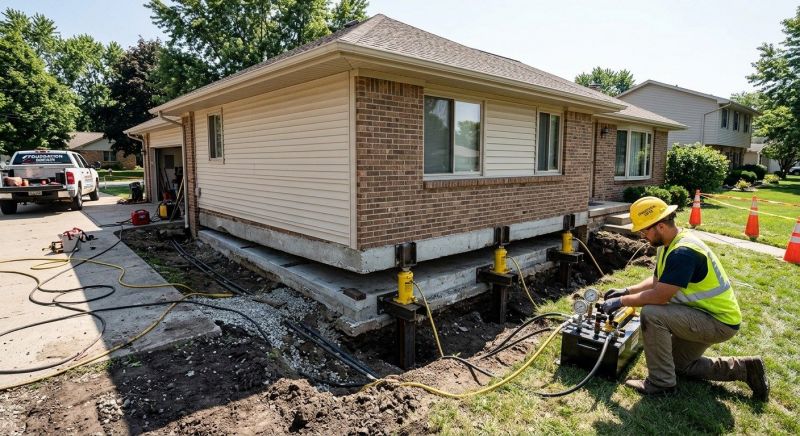 Foundation Lifting in North Benton, OH