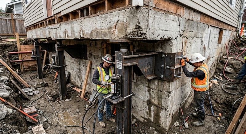 Foundation Lifting in North Royalton, OH