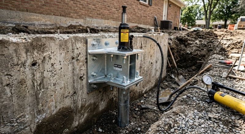 Foundation Pier Leveling in Portage County, OH