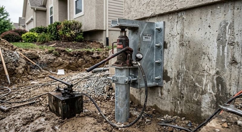 Foundation Pier Leveling in Portage County, OH