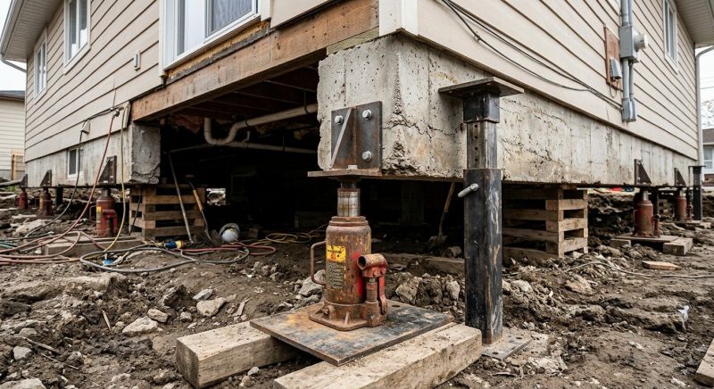 Foundation Raising in Newbury, OH
