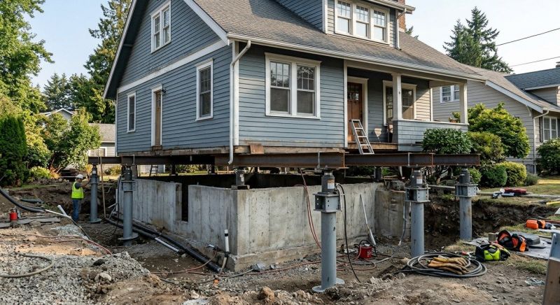 Foundation Raising in Stow, OH