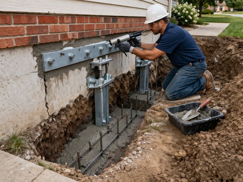 Foundation Repair in Aurora, OH