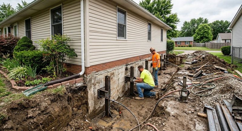 Foundation Stabilizing in Hudson, OH