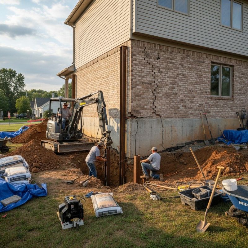 Foundation Structural Repair in North Royalton, OH