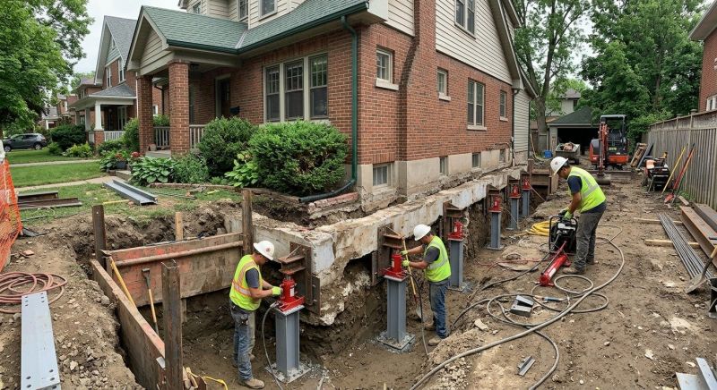 Foundation Underpinning in Portage County, OH