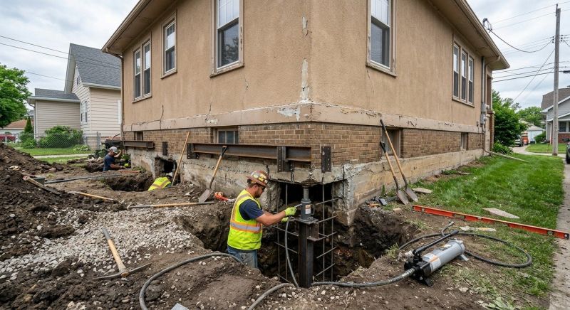 Foundation Underpinning in Portage County, OH