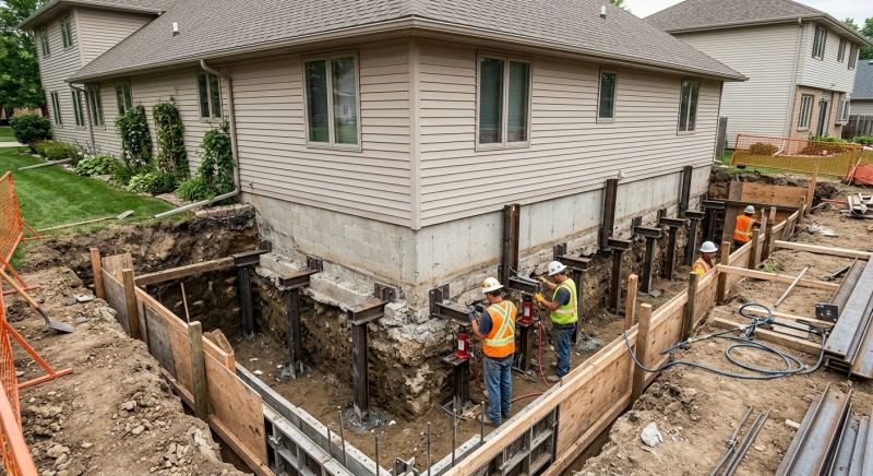 Foundation Underpinning in Portage County, OH