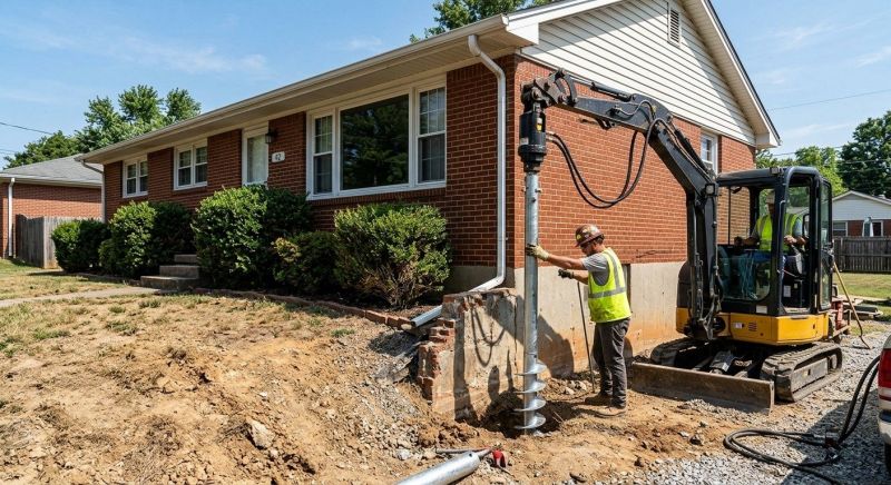 Helical Pile Installation in Portage County, OH