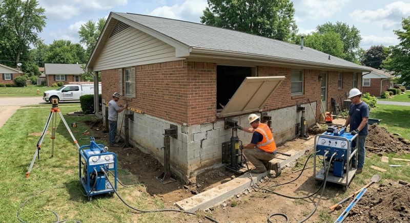 Home Foundation Leveling in Hiram, OH