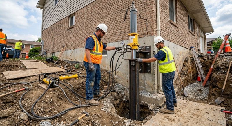 Settling Foundation Service in Cuyahoga Falls, OH