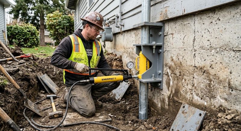 Settling Foundation Service in Stow, OH