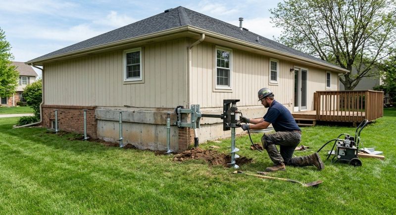 Settling Foundation Service in Streetsboro, OH