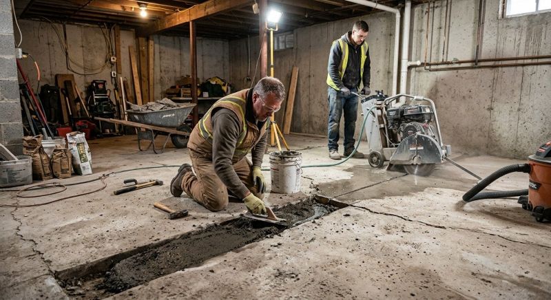 Slab Foundation Repair in Portage County, OH